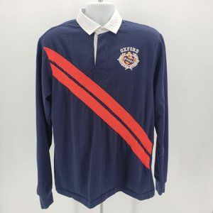Vintage Oxford College Store Rugby Polo Shirt XXL